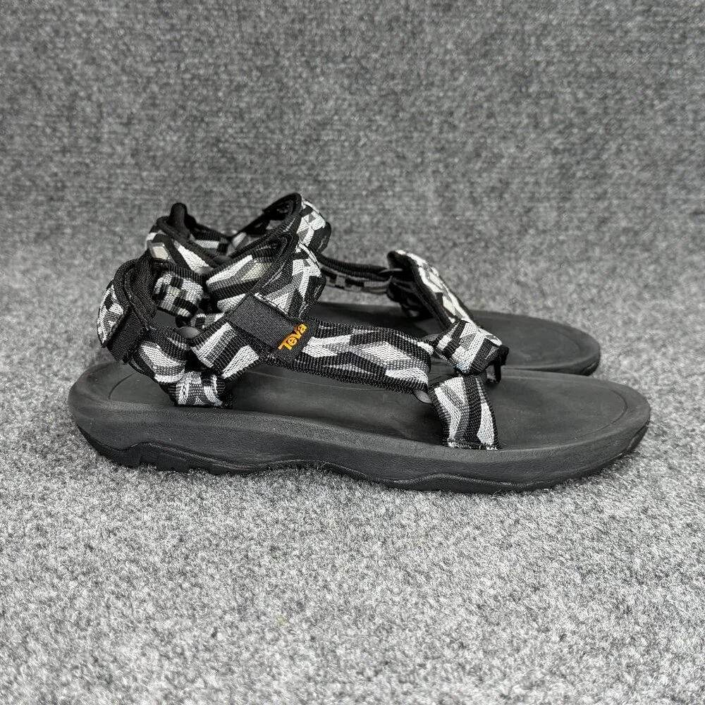 Teva Hurricane XLT Youth Size 4 Black‎ Grey Athletic Summer Beach Hiking Water
